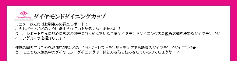 ダイヤモンドダイニングカップ