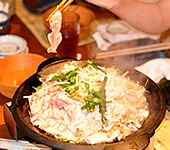六白黒豚焼酎蒸し
