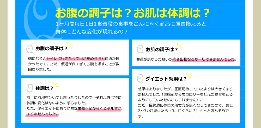 お腹の調子は？お肌は体調は？