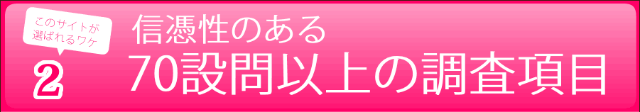 信憑性のある70設問以上の調査項目