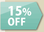 15％off