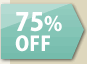 75％off