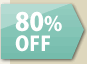 80％off