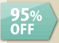 95％off